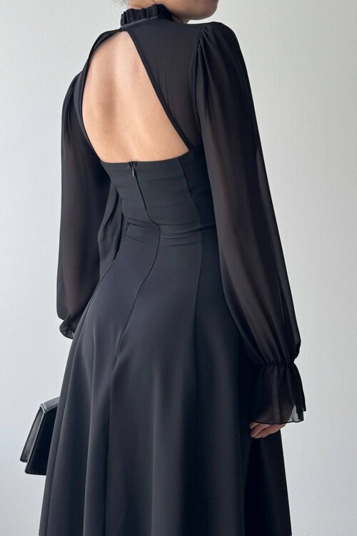 Wome Cape-Detail Dress