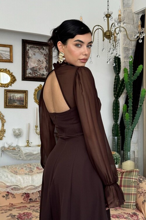 Wome Cape-Detail Dress