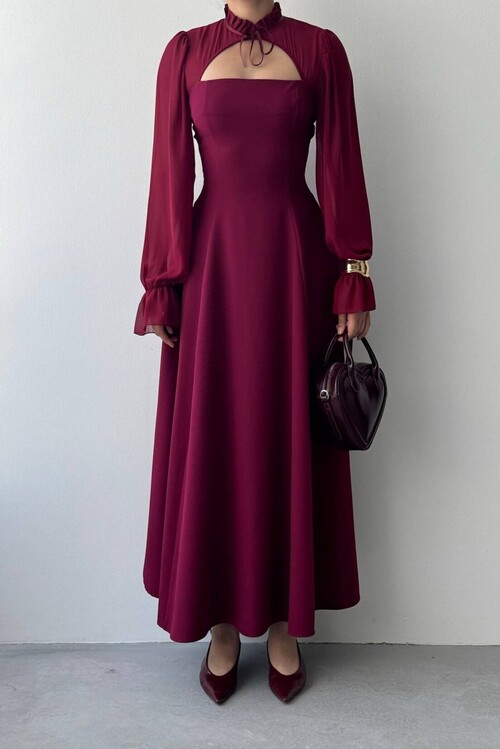 Wome Cape-Detail Dress