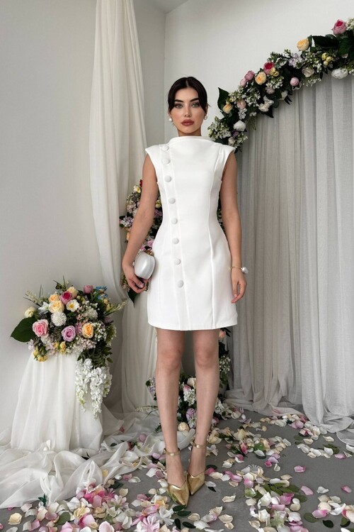 Xaes Button Detail Dress