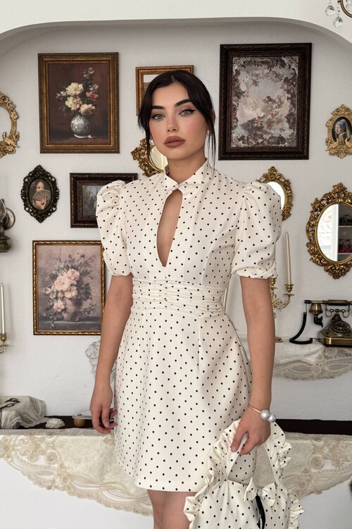 Yues Cut Out Detaylı Elbise