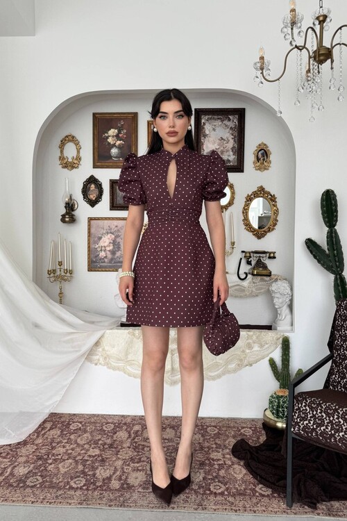 Yues Cut Out Detaylı Elbise