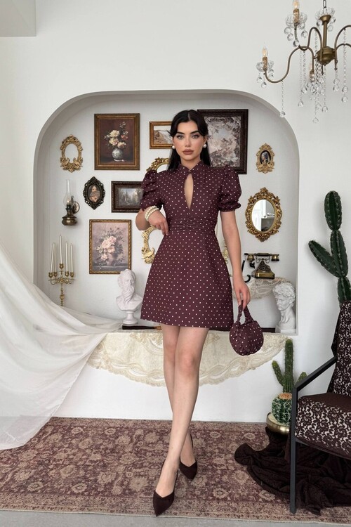 Yues Cut Out Detaylı Elbise