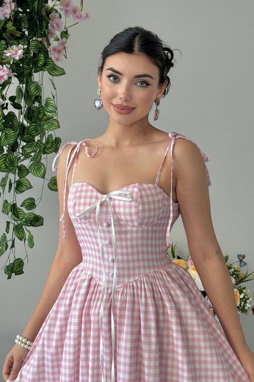 Yumak İp Askılı Elbise