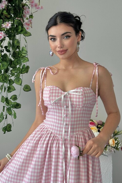 Yumak İp Askılı Elbise