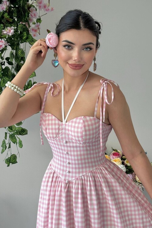 Yumak İp Askılı Elbise