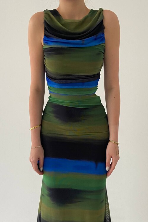 Pelican Transparent Dress