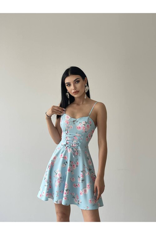 Denia Mini Blue Dress