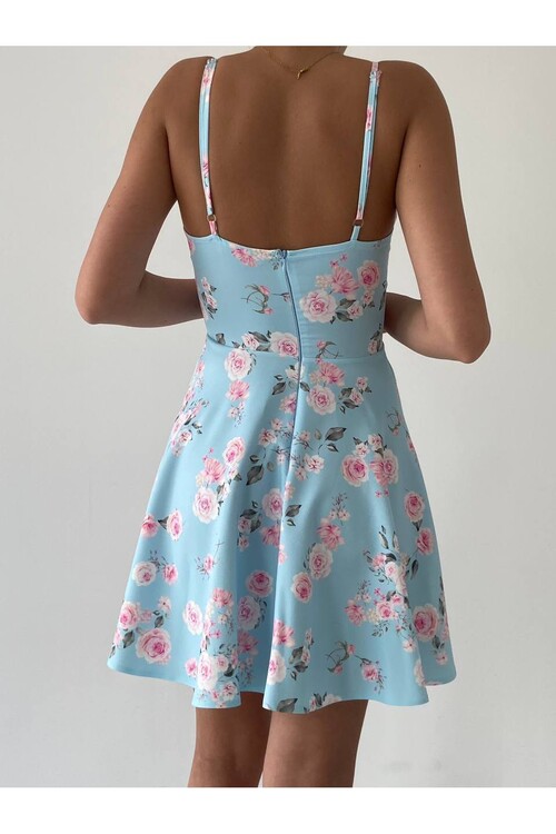 Denia Mini Blue Dress