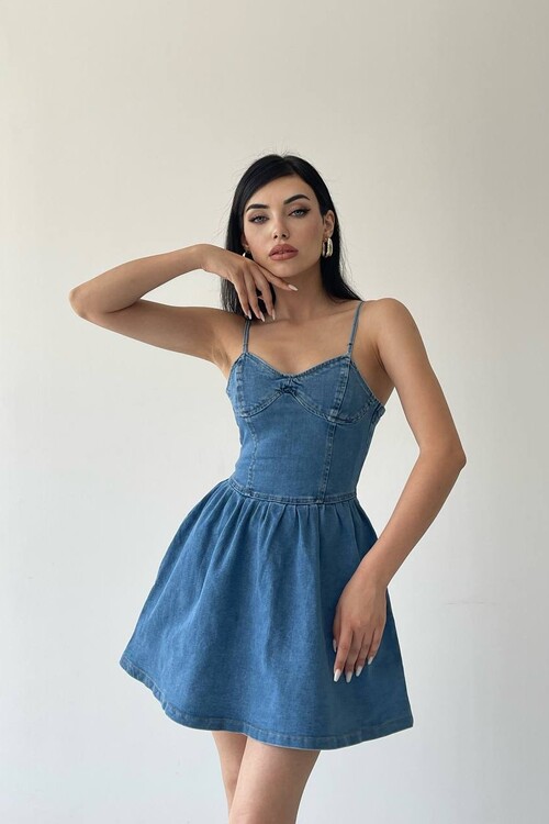 Strappy Jean Dress