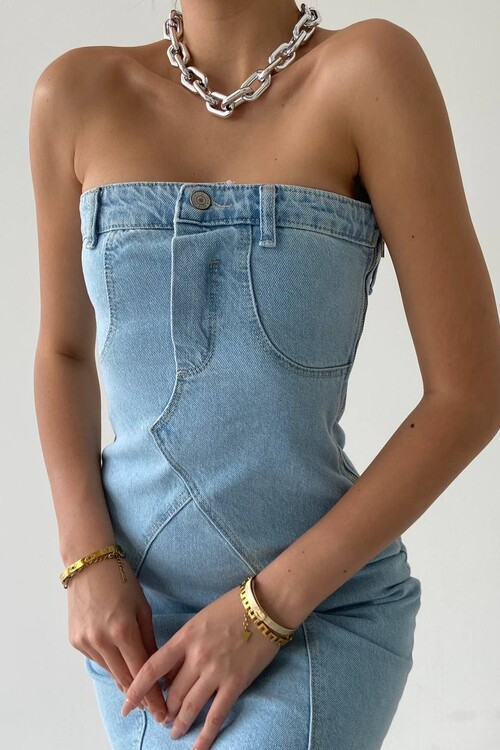 Amaris Mini Denim Dress