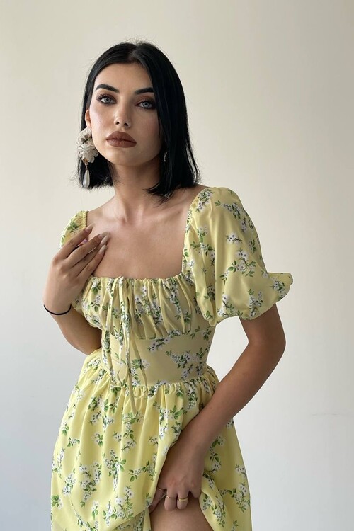 Daisy Slit Midi Dress