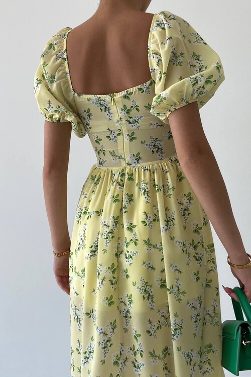 Daisy Slit Midi Dress