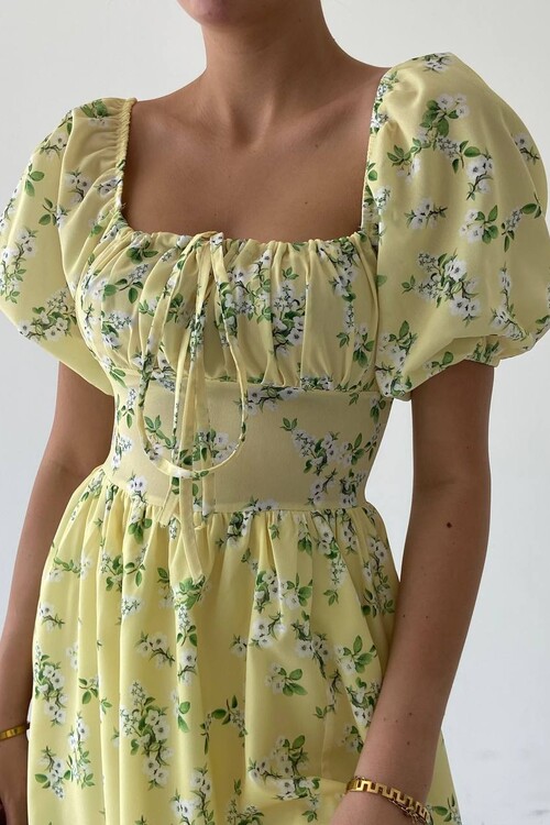 Daisy Slit Midi Dress