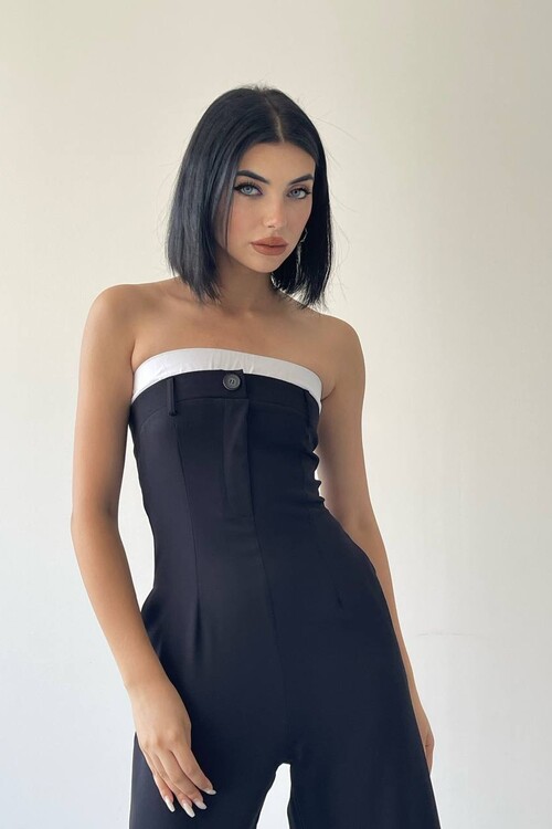 Britney Chest Detailed Jumpsuit