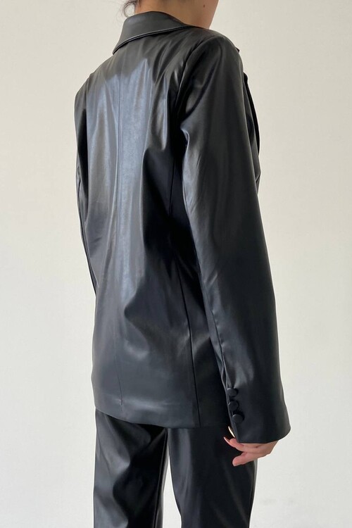 Gloria Leather Suit with Jacket