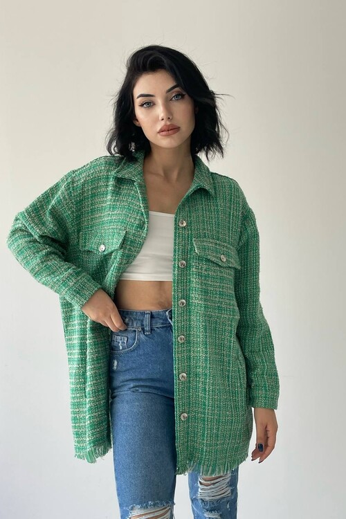 Colorful Tweed Shirt