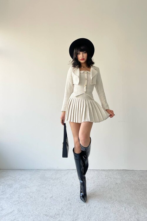 Tweed Suit with Carmilla Jacket