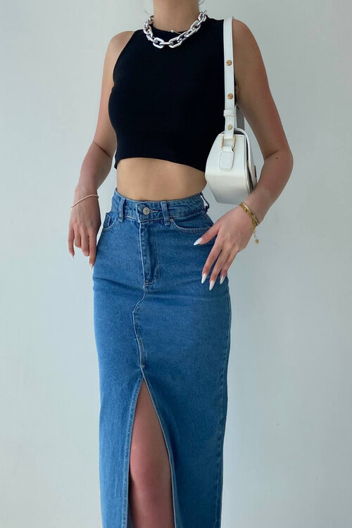 Celine Jean Skirt