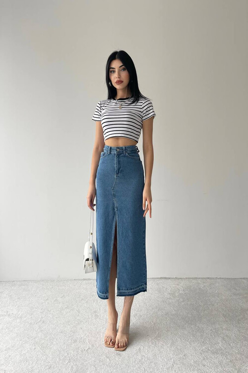 Celine Jean Skirt