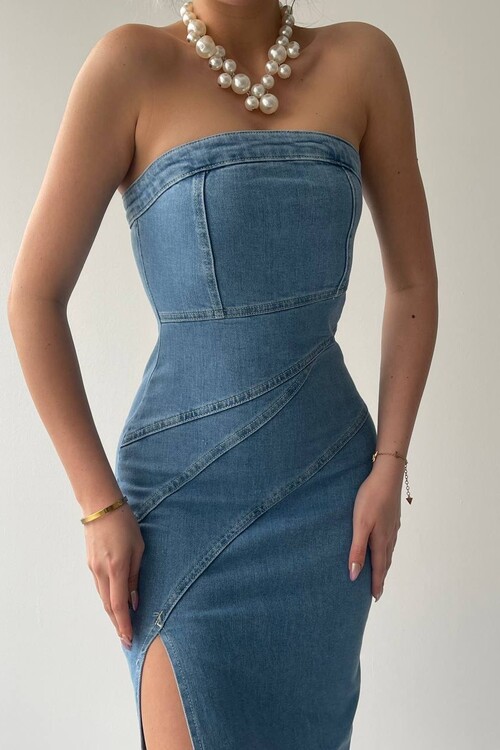 Eloise Jean Strapless Dress