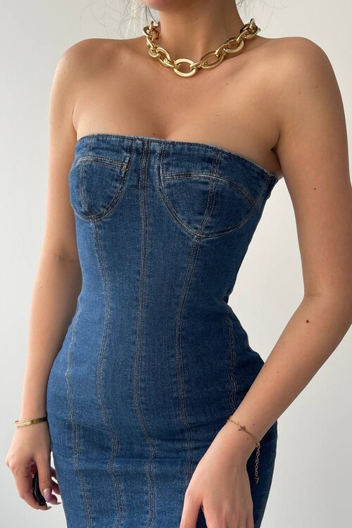 Mania Jean Straplez Elbise