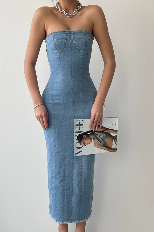 Mania Jean Straplez Elbise
