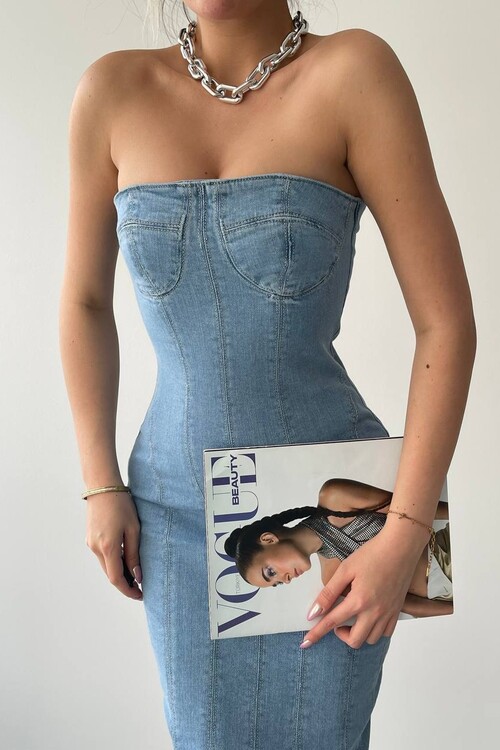 Mania Jean Straplez Elbise