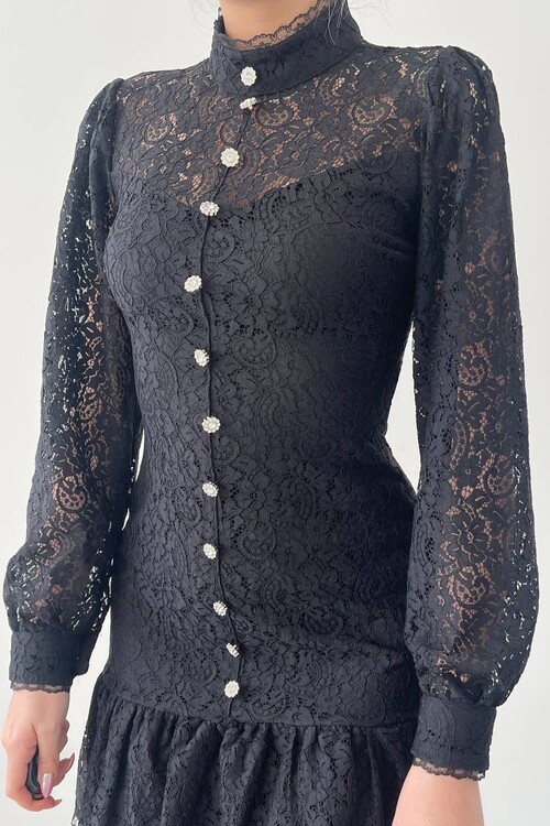 Petrus Düğme Detaylı Elbise