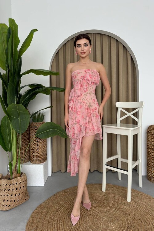 Rose Strapless Dress