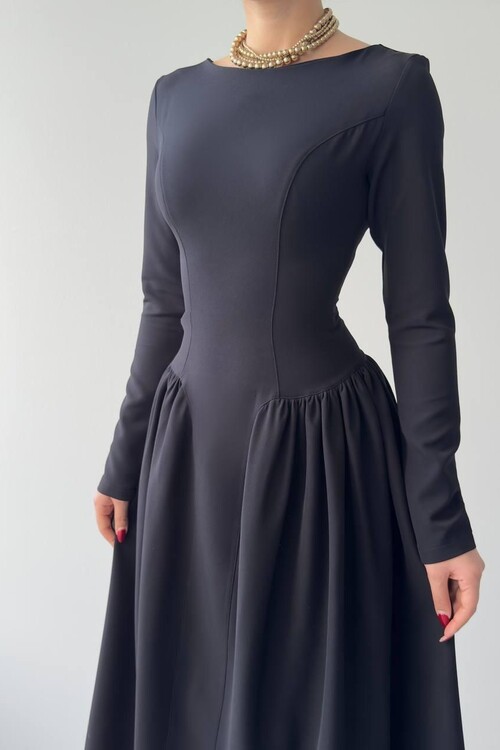 Arnas Oval Gathered Dress