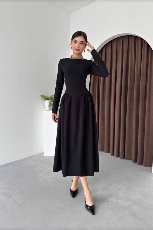 Arnas Oval Gathered Dress