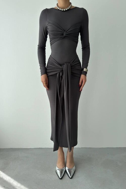 Bergamo Önden Bağlamalı Elbise