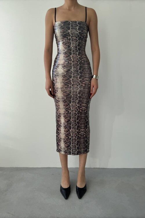 Kisha İp Askılı Elbise