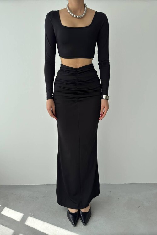 Laurel Draped Double Suit