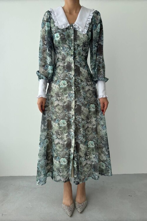 Lubom Peter Pan Yaka Elbise