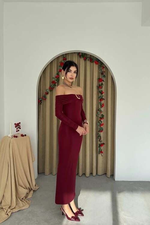 Maca Straplez Elbise