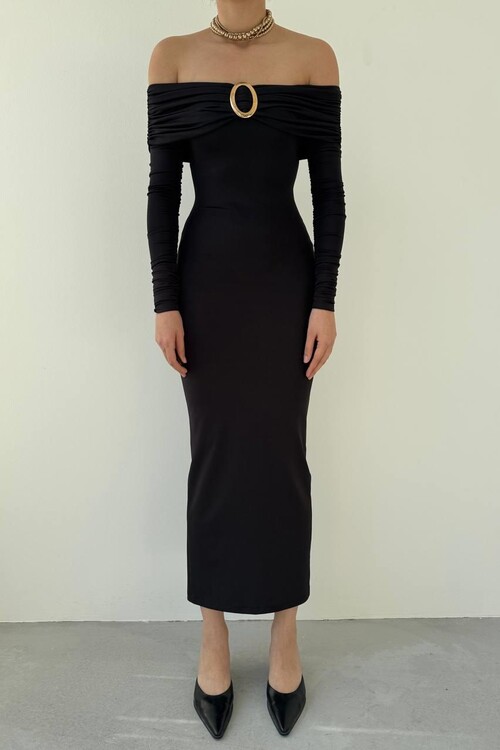 Maca Straplez Elbise