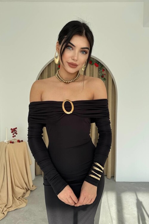 Maca Straplez Elbise