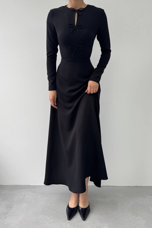 Ofse Fiyonk Detaylı Elbise