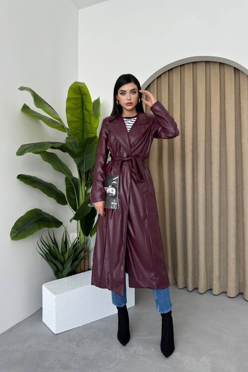 Rendezvous Long Leather Jacket