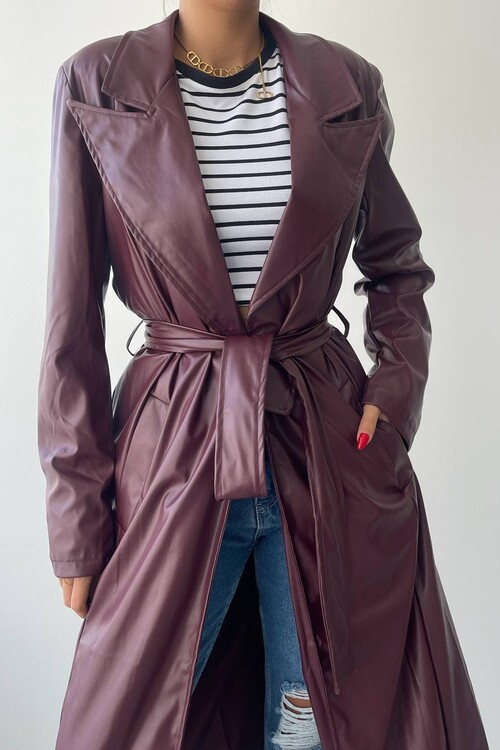 Rendezvous Long Leather Jacket