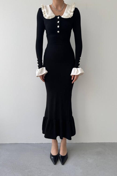 Sura Bebe Yaka Elbise