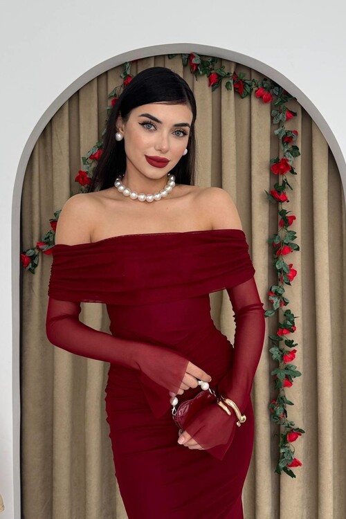 Tell Straplez Elbise