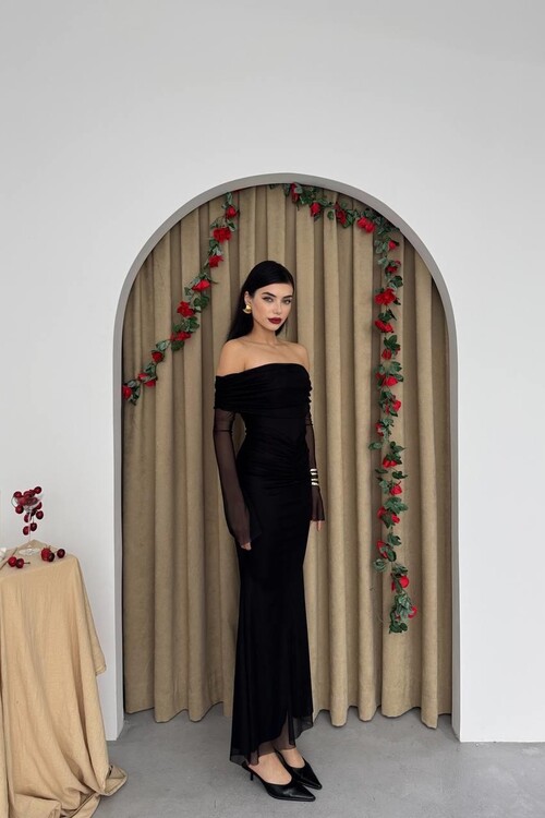 Tell Straplez Elbise