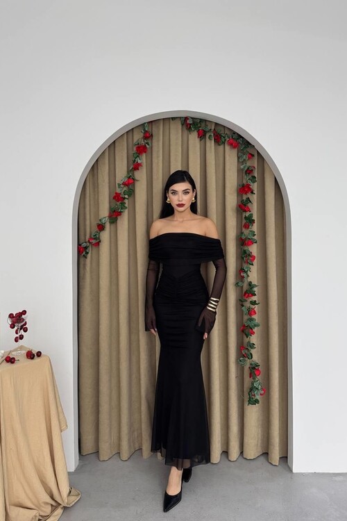 Tell Straplez Elbise