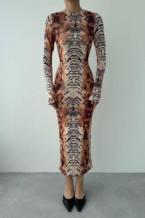 Vannes Desenli Elbise