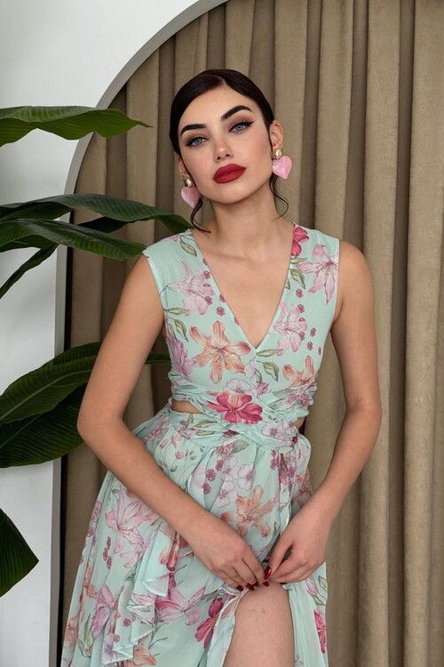 Worl Fırfır Elbise