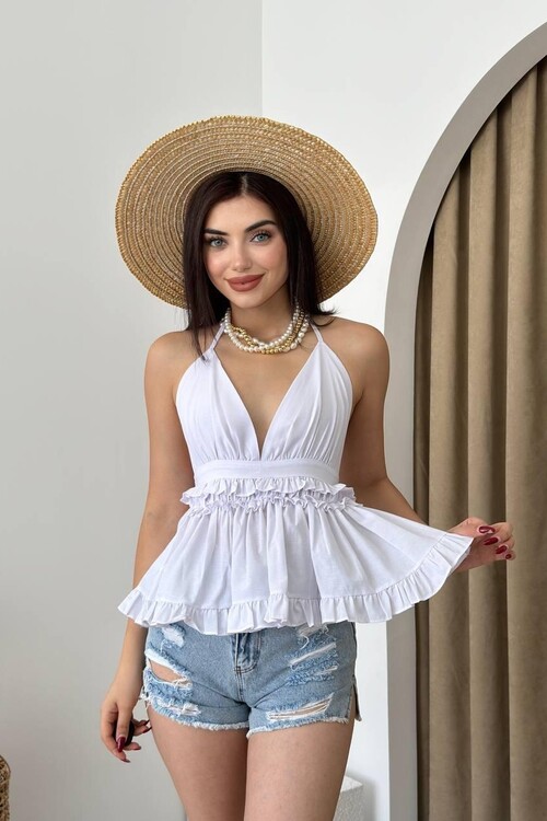 Agnes Sırt Detay Bluz