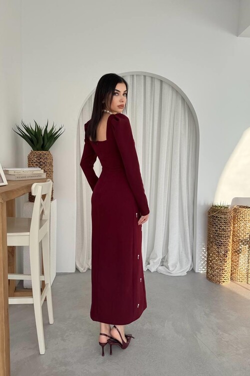 Akit İnci Detaylı Elbise